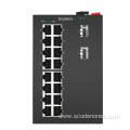 Industrial Switch Unmanaged 16 port Gigabit Ethernet PoE and 2 Gigabit SFP